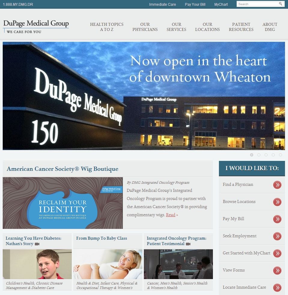 DMG homepage